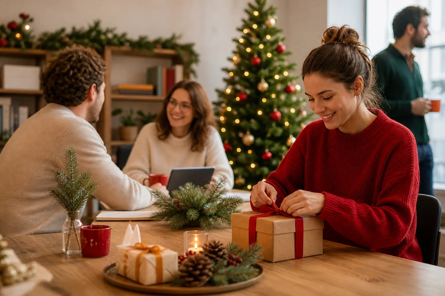 Faire participer 100 collaborateurs à un tirage de Noël sans réunion