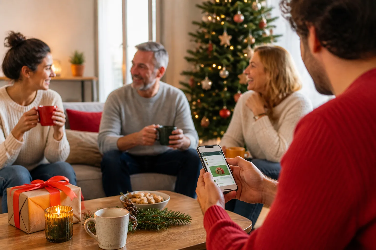 Créer un groupe WhatsApp dédié pour un père Noël secret sereinement