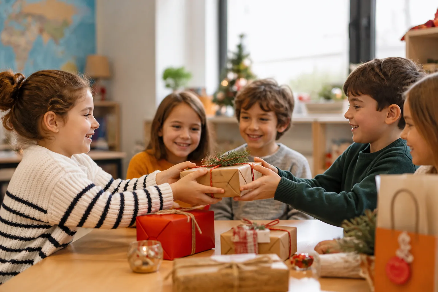 Organiser un échange de cadeaux en classe avec accord des parents