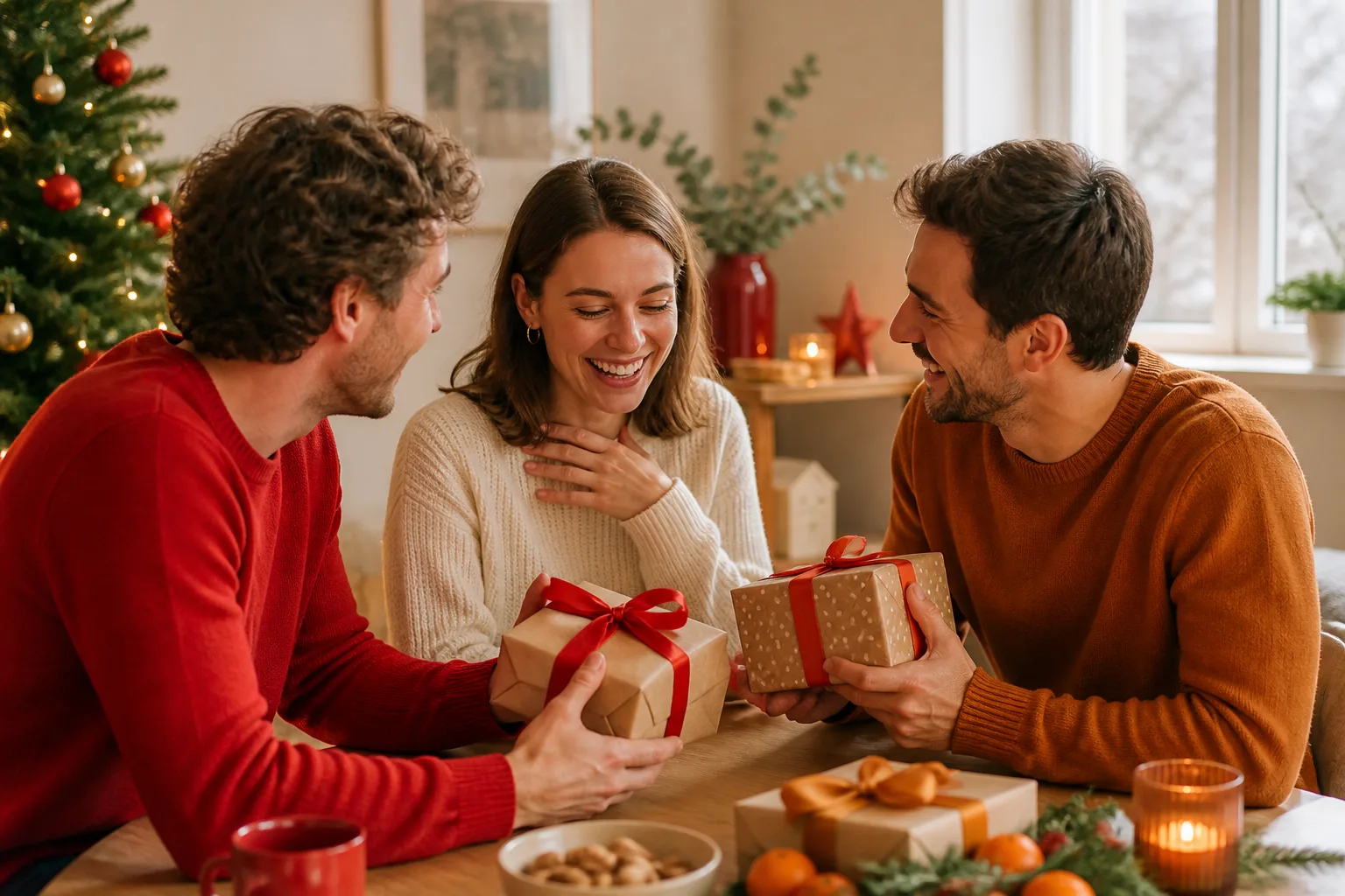 Pere noel secret à 3 participants : le tirage est-il prévisible ?