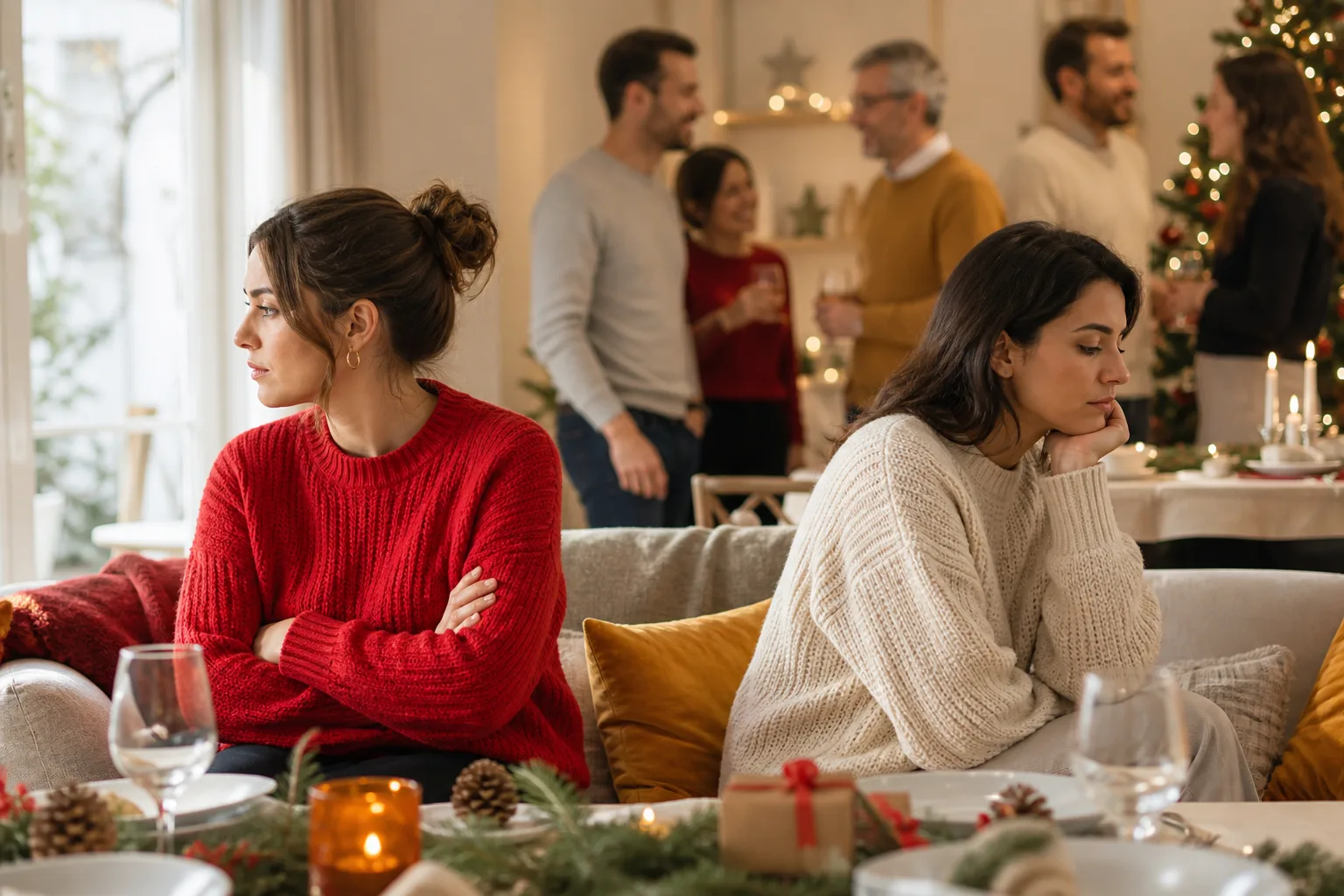 Pere noel secret : deux personnes ne se parlent plus