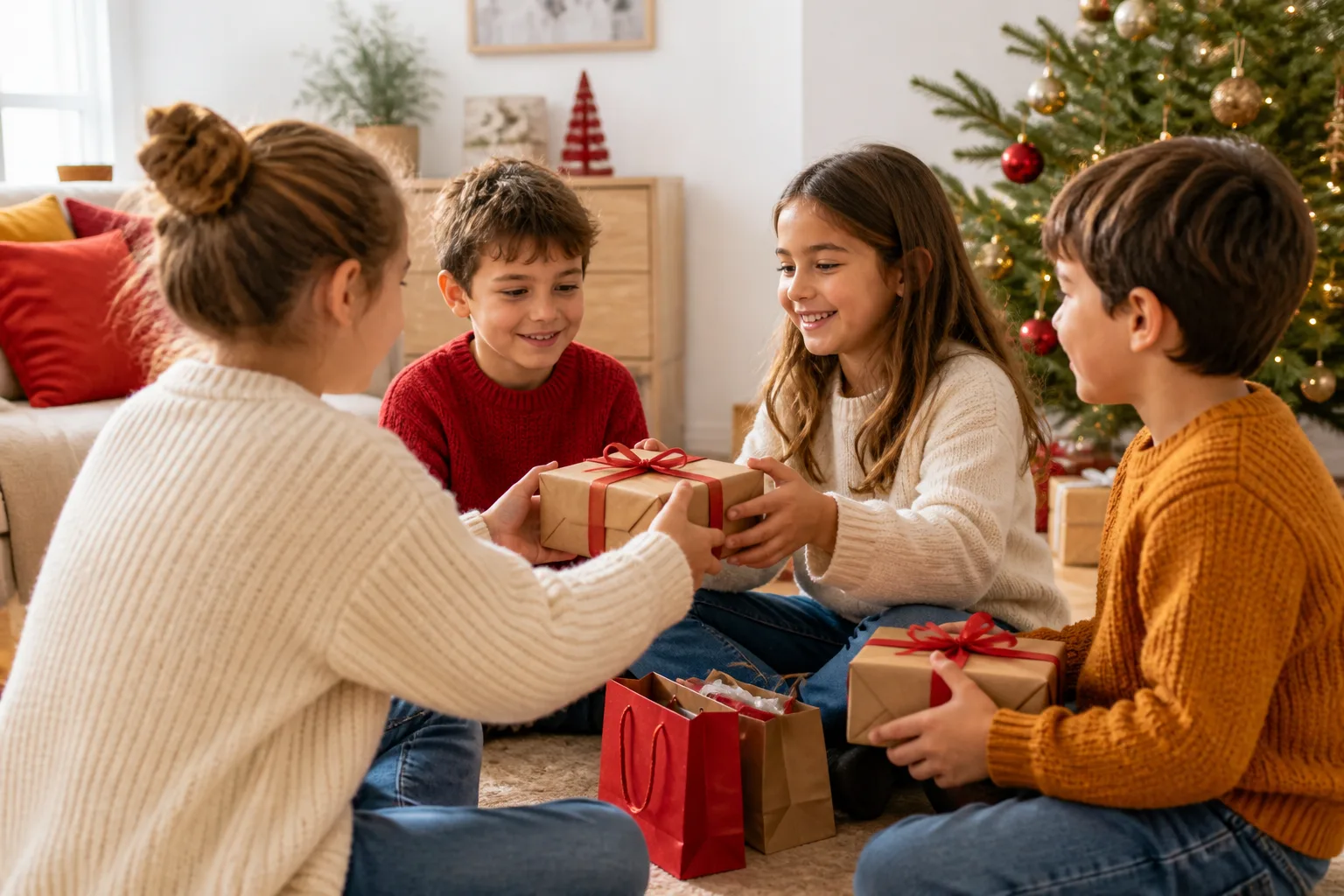 Règles pour un échange de cadeaux entre enfants : budget et équité
